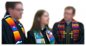 clergy in collars & stoles
